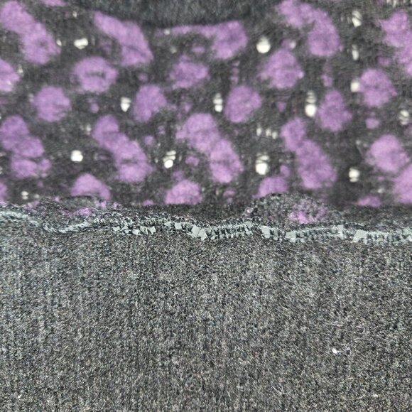 Vintage Miss Sixty Black and Purple Women's Sweater-vest, size S, made i… - Picture 6 of 7